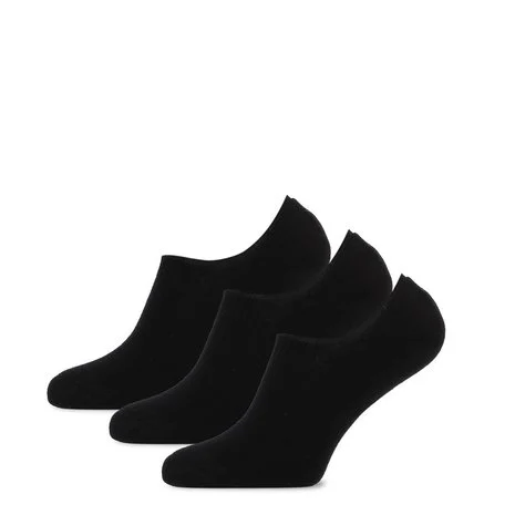 TECKEL Teckel Invisible Sneaker Sokken Zwart (3-Pack)