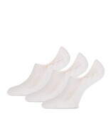 TECKEL Teckel Invisible Sneaker Sokken Wit (3-Pack)