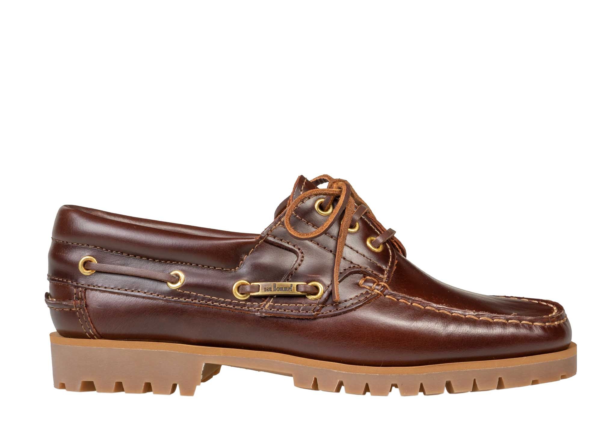 Van Bommel Van Bommel Bootschoen Boat Shoe 01.20 Roodbruin