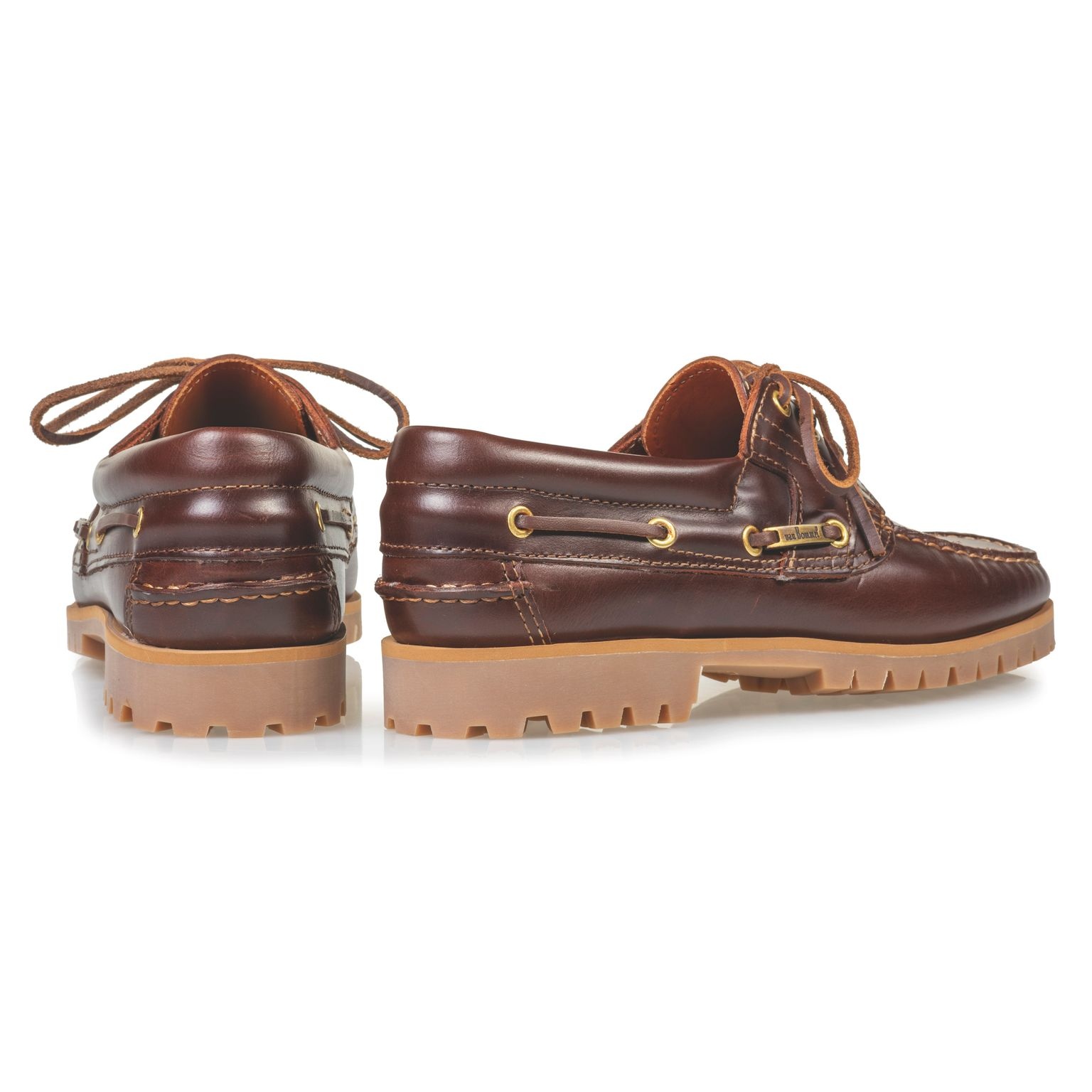 Van Bommel Van Bommel Bootschoen Boat Shoe 01.20 Roodbruin