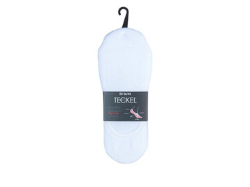 TECKEL Teckel Invisible Sneaker Sokken Wit (3-Pack)