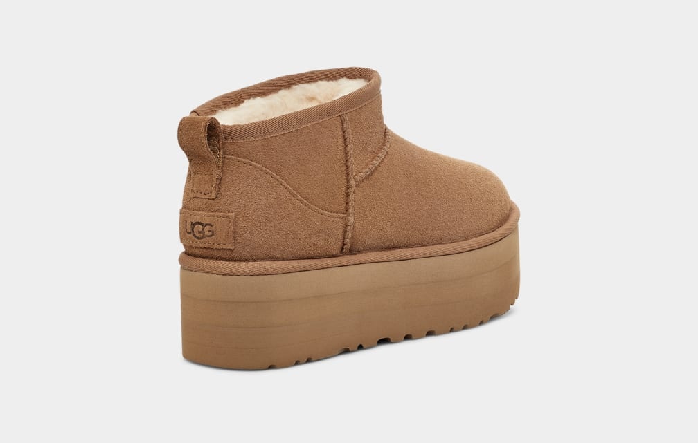 UGG UGG Laarzen Classic Ultra Mini Platform 1135092 Cognac
