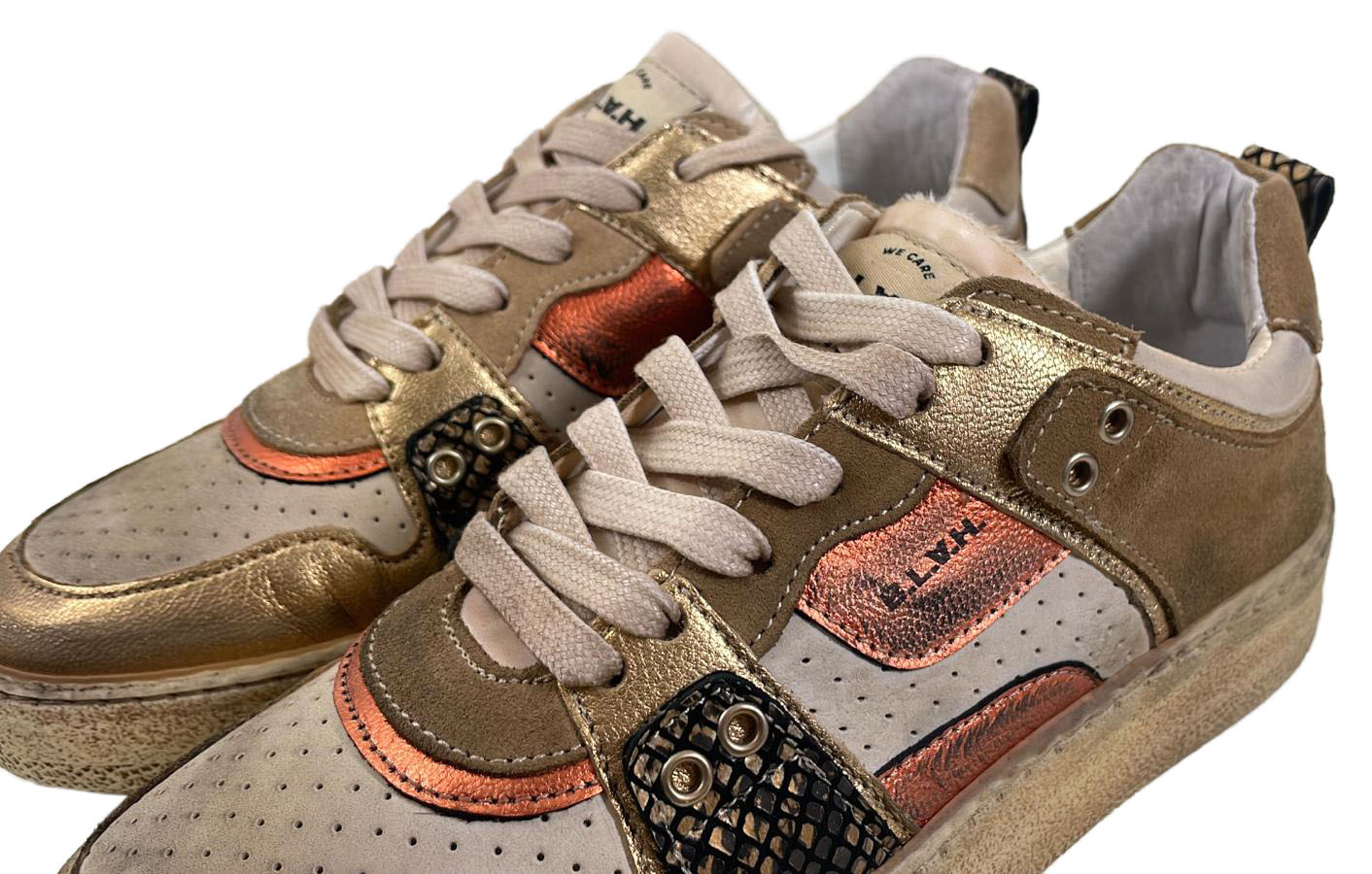 B.L.A.H. B.L.A.H. Sneaker Jenn Low 224.S3-1 13 31 Goud