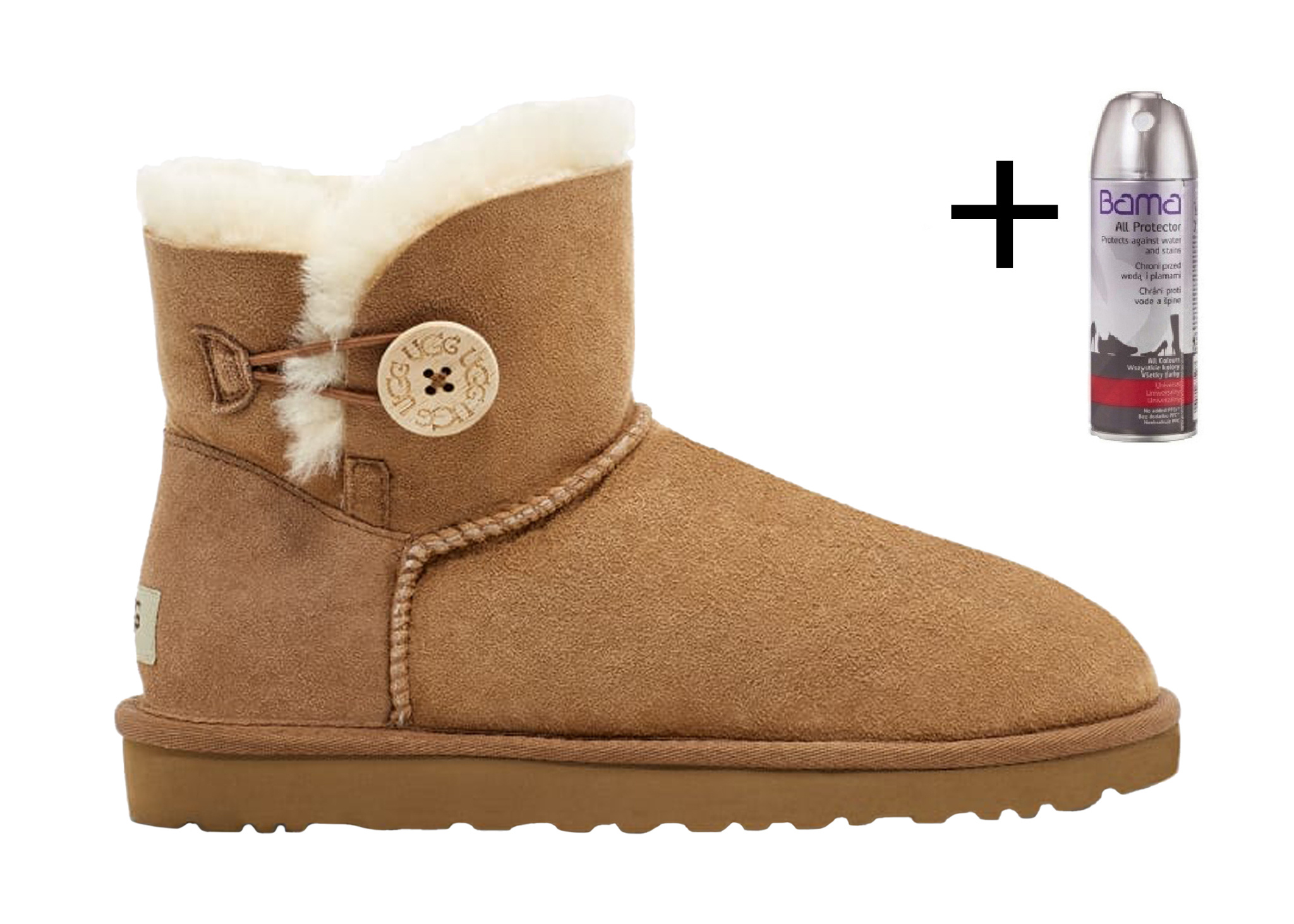 UGG UGG Laarzen 1016422 Mini Bailey Buttton II Cognac