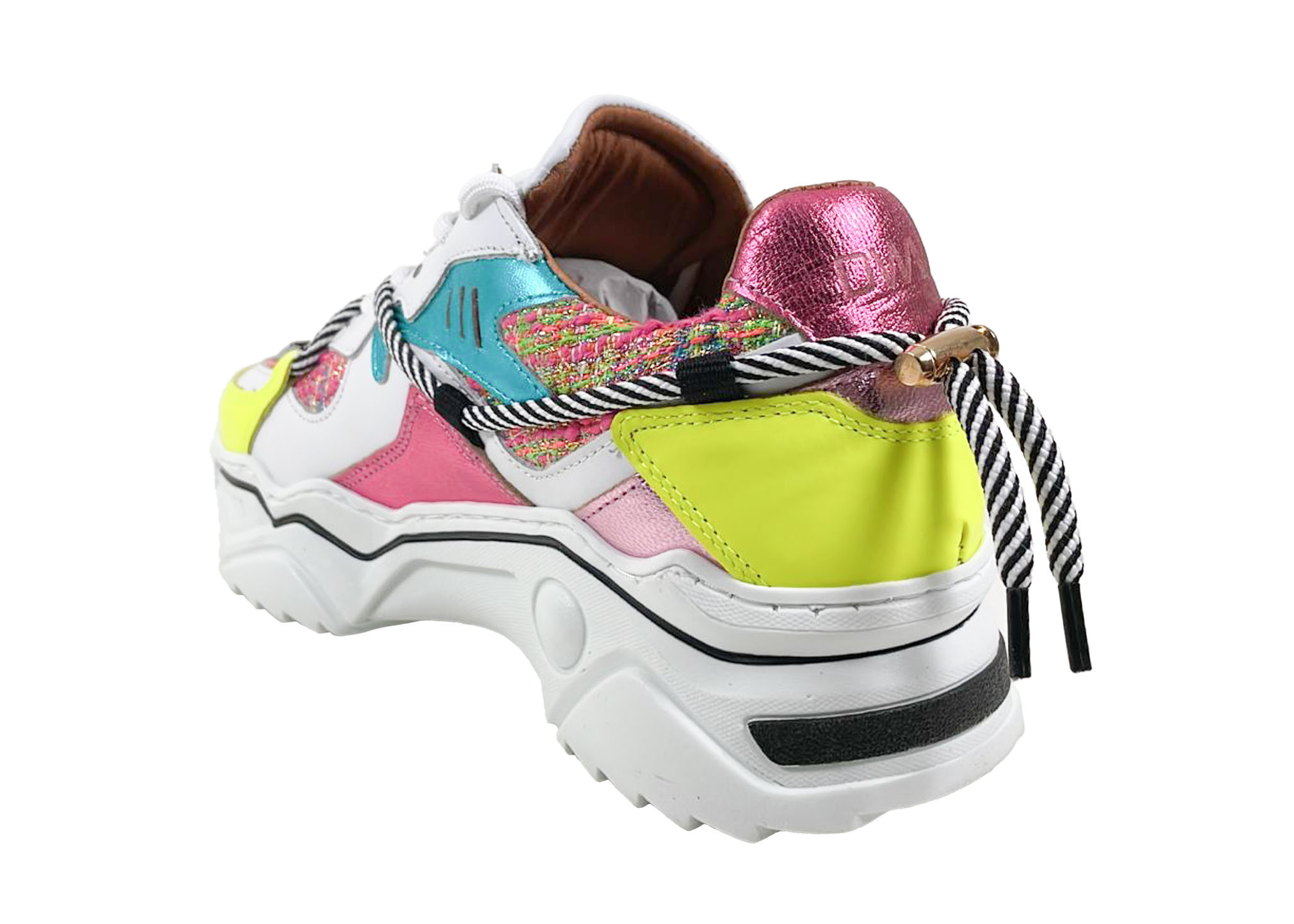 DWRS DWRS Sneakers Jupiter J5554C-41 Roze / Geel