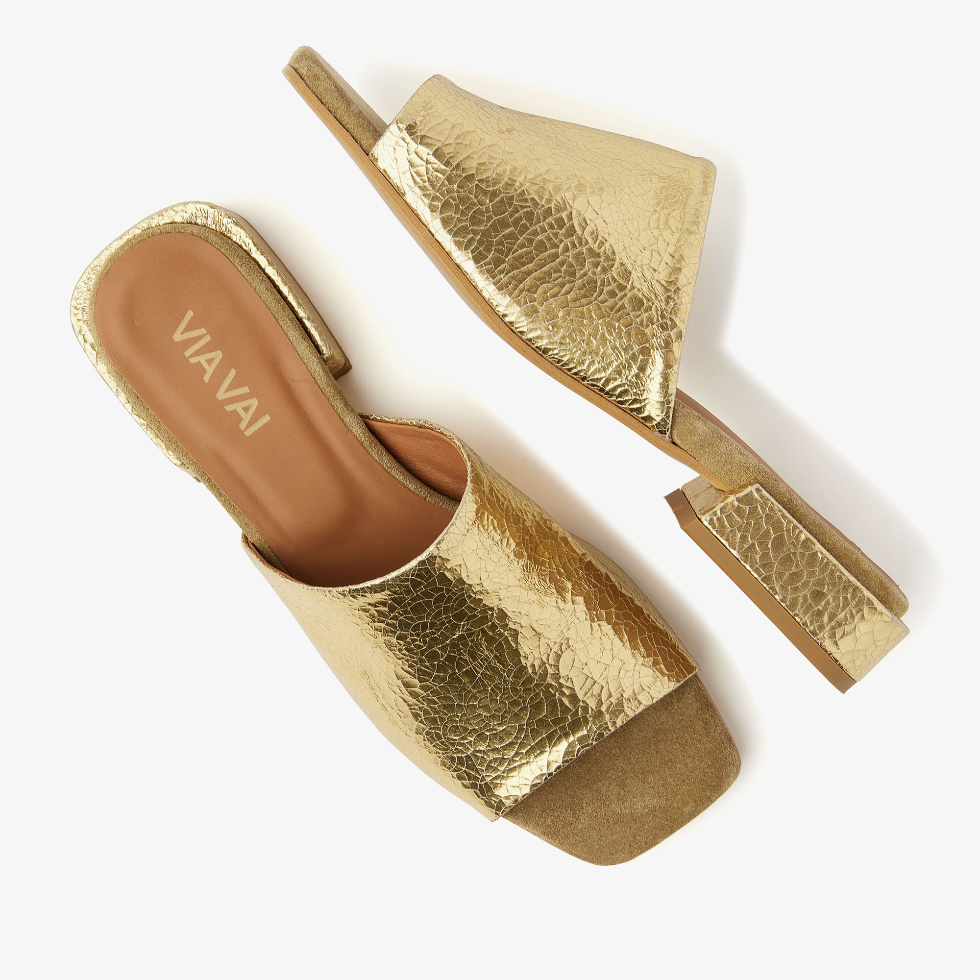 Via Vai VIA VAI Slipper Gigi Luna 62037-02-1090 Goud