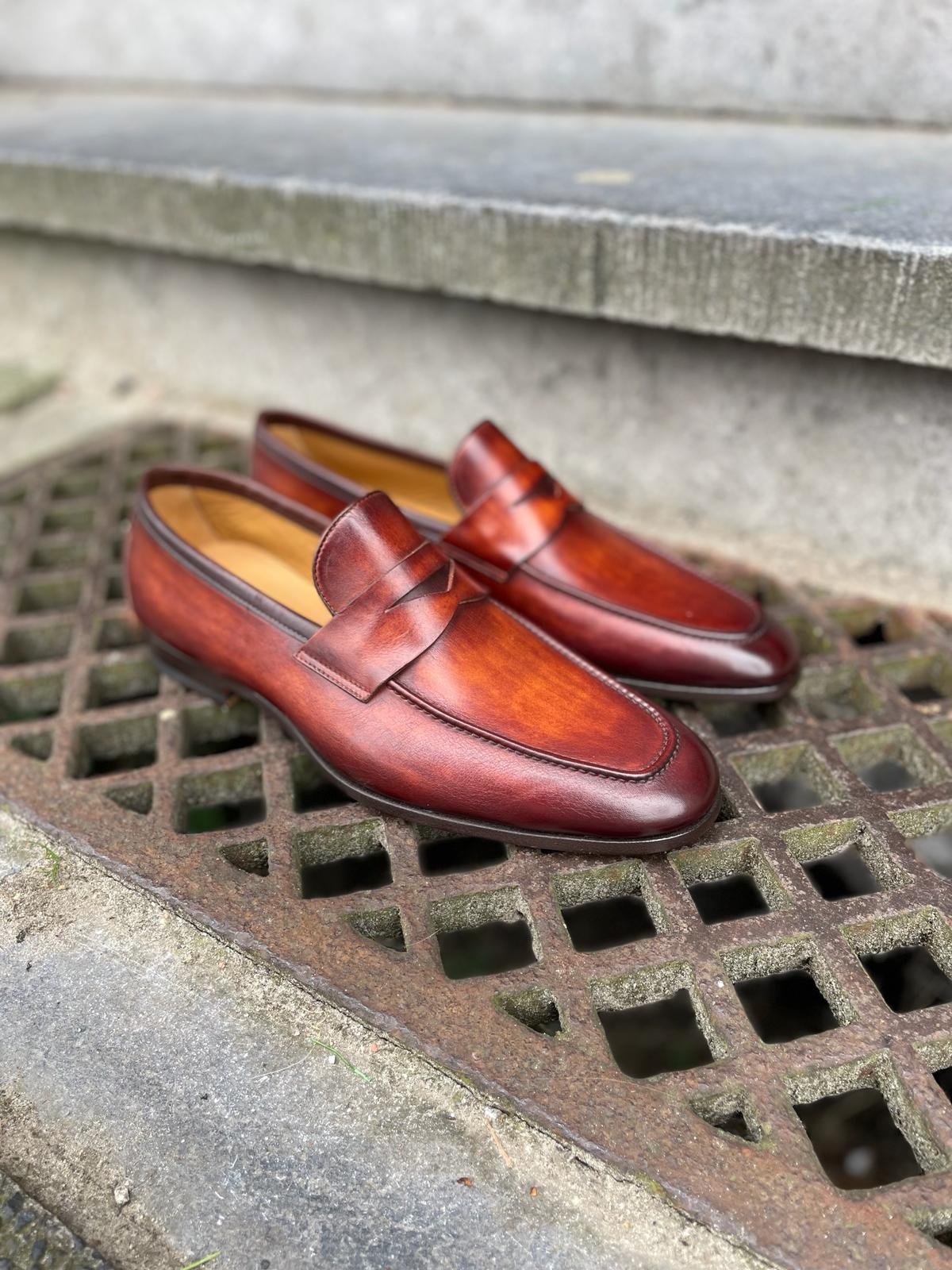 Magnanni Magnanni Instappers 23802 Cognac Leer