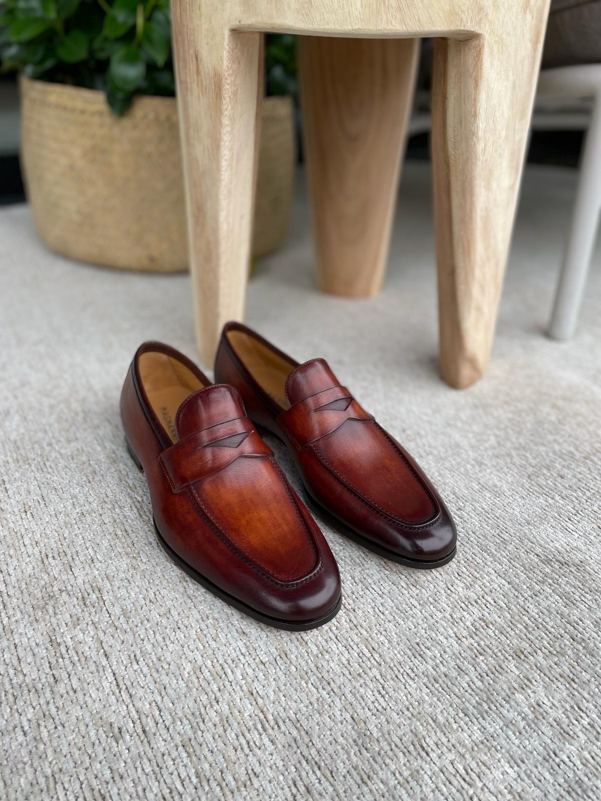 Magnanni Magnanni Instappers 23802 Cognac Leer