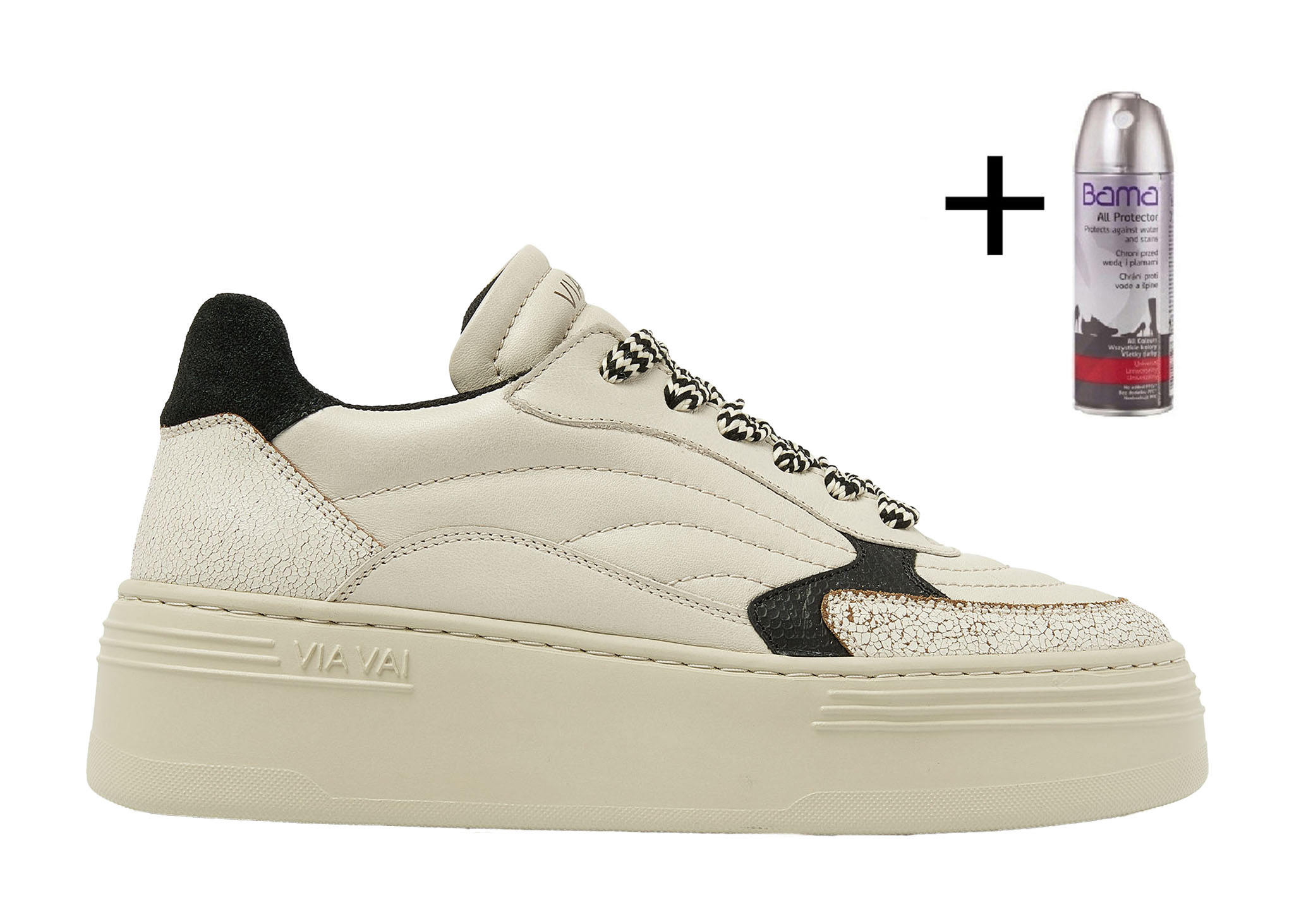 VIA VAI Sneakers Isa Josie 62103 02 900 Beige De Roos Schoenen Breda