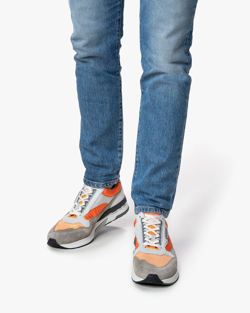 Floris van Bommel Sneaker De Runner 01.46 Oranje De Roos Schoenen Breda
