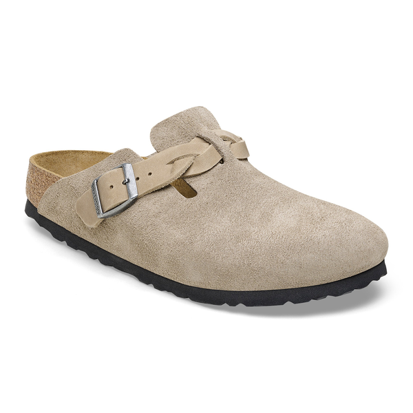 Birkenstock Birkenstock Muiltje Boston Braided  1026694 Taupe