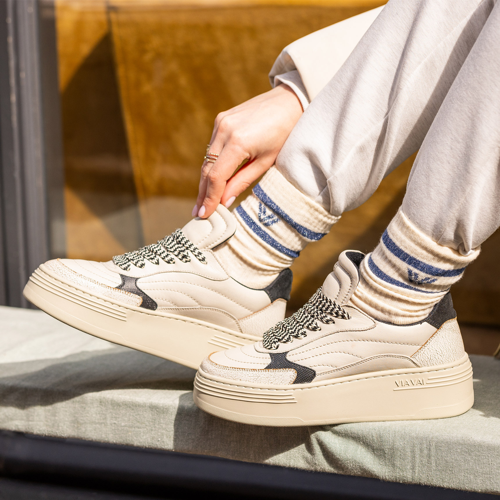 Via Vai VIA VAI Sneakers Isa Josie 62103-02-900 Beige