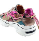 DWRS DWRS Sneakers Jupiter J5554C-58 Beige / Fuchsia