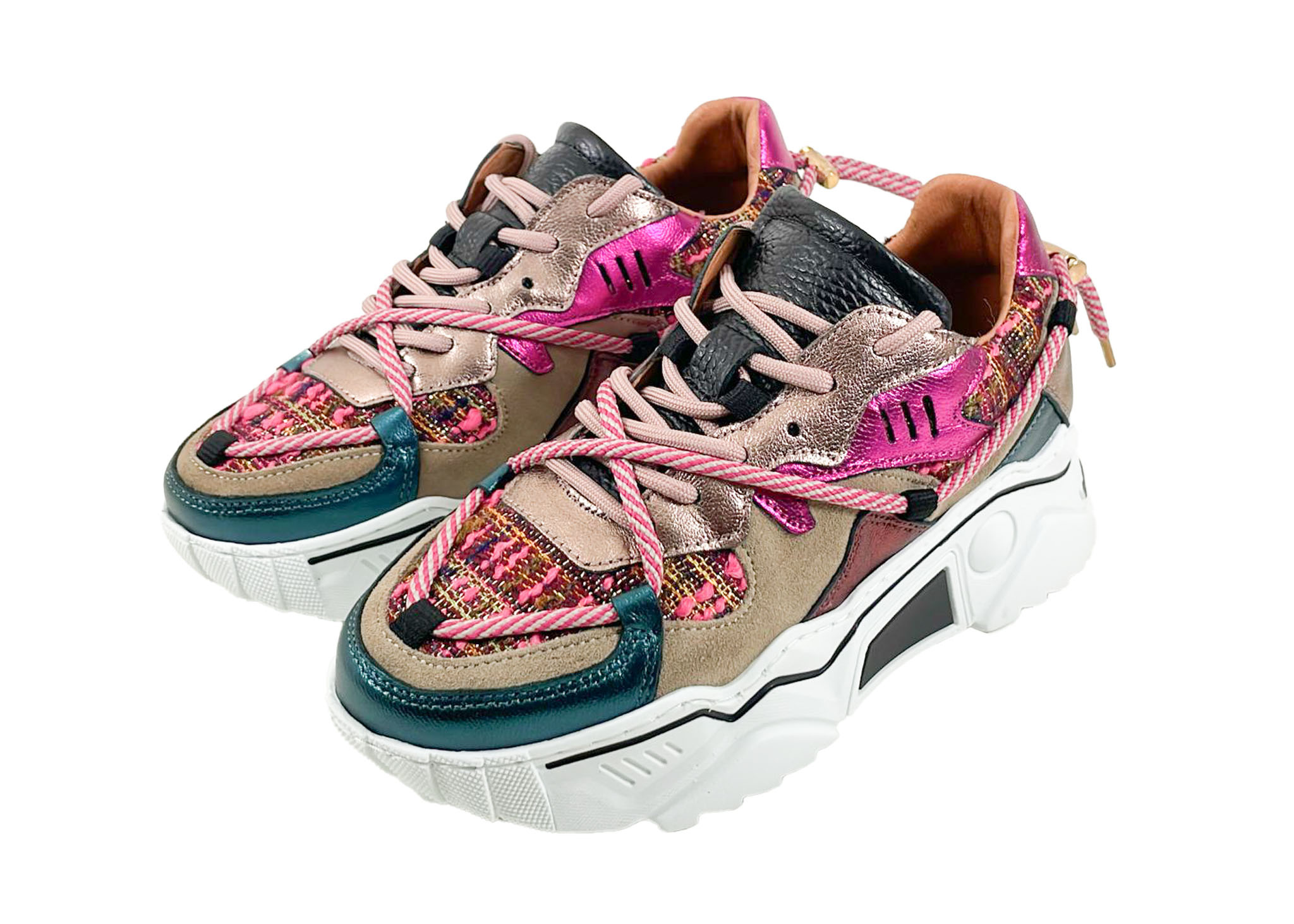 DWRS DWRS Sneakers Jupiter J5554C-58 Beige / Fuchsia