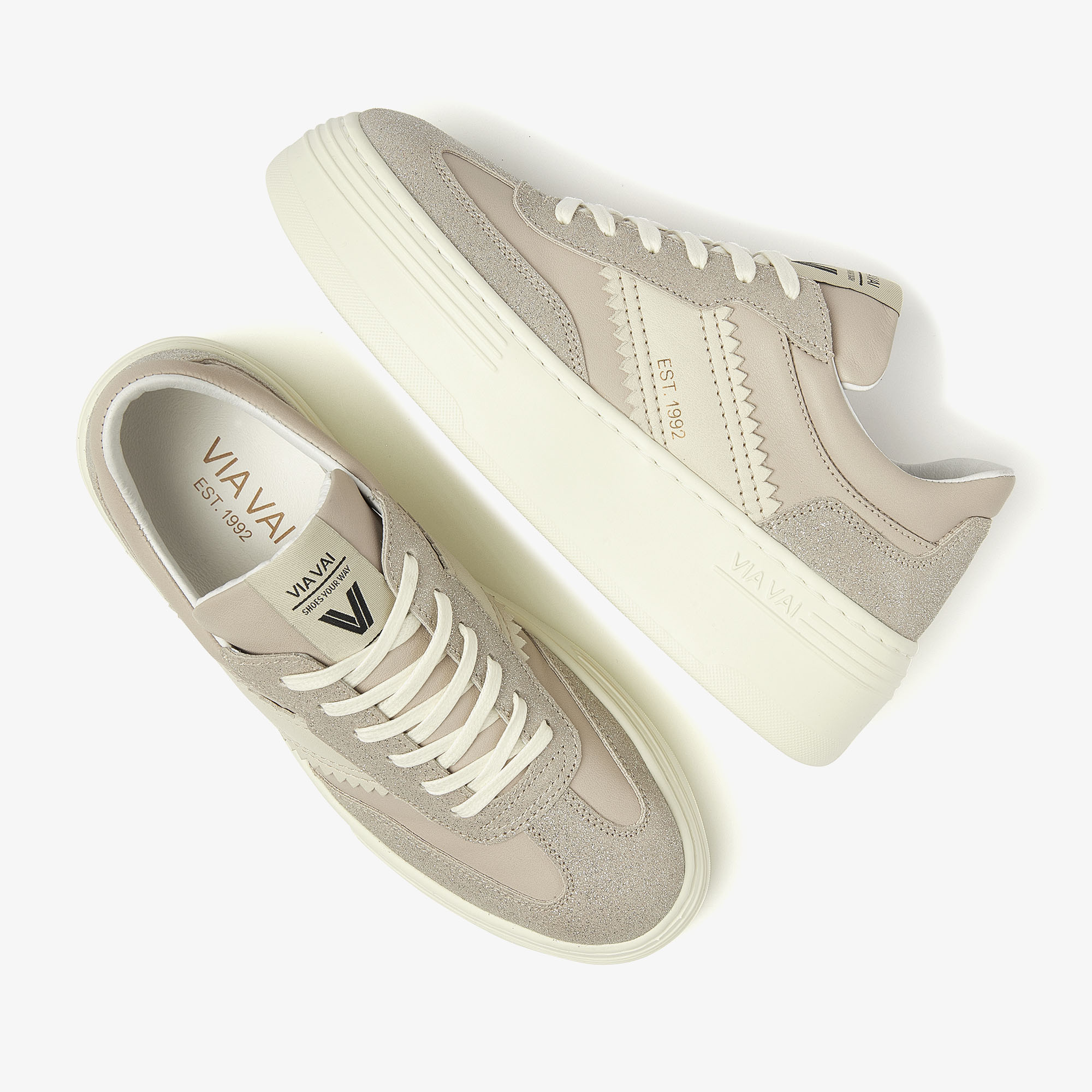 Via Vai VIA VAI Sneakers Isa Romi 62157-02-224 Beige