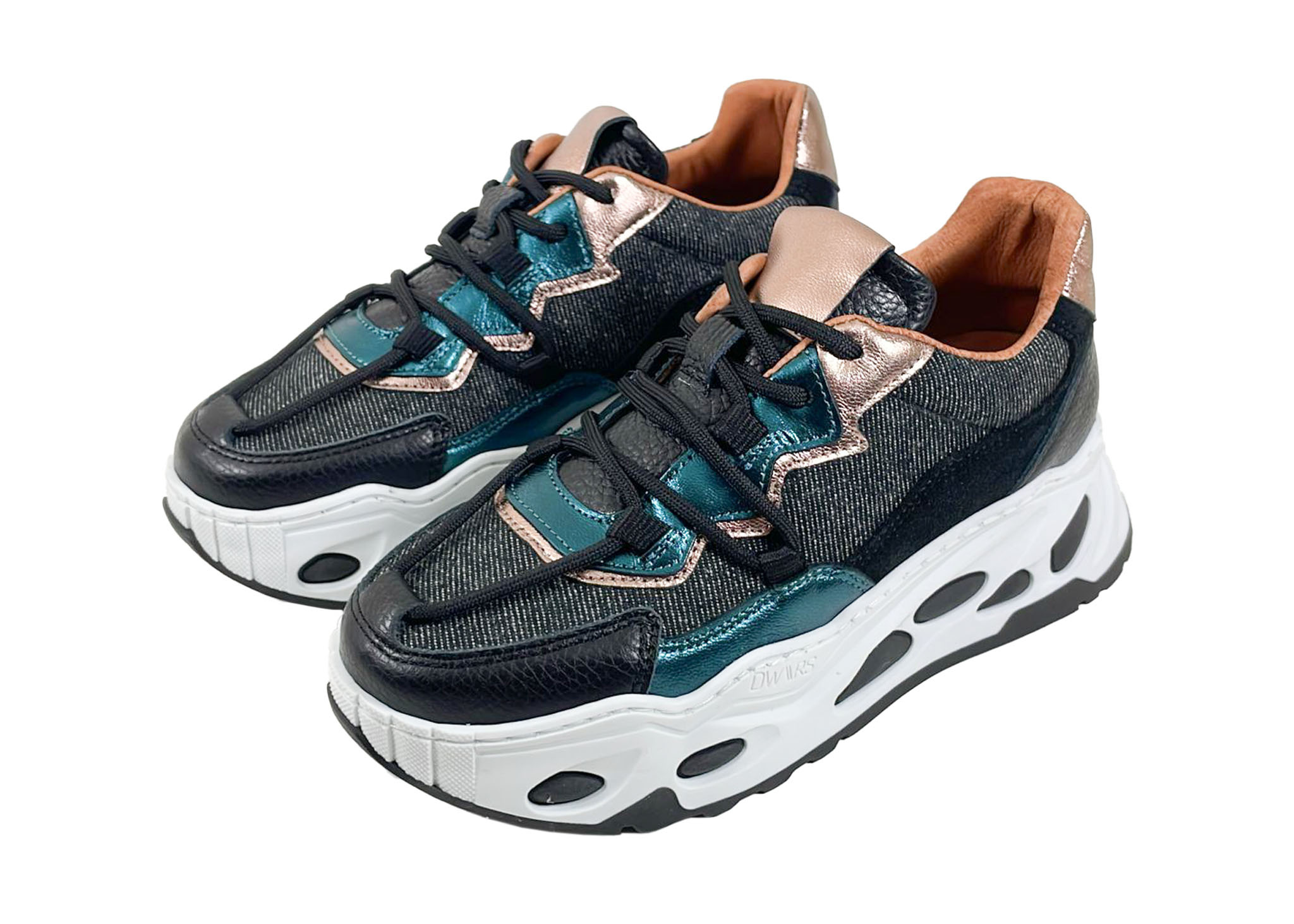 DWRS DWRS Sneakers Neptunus J6748-01 Zwart