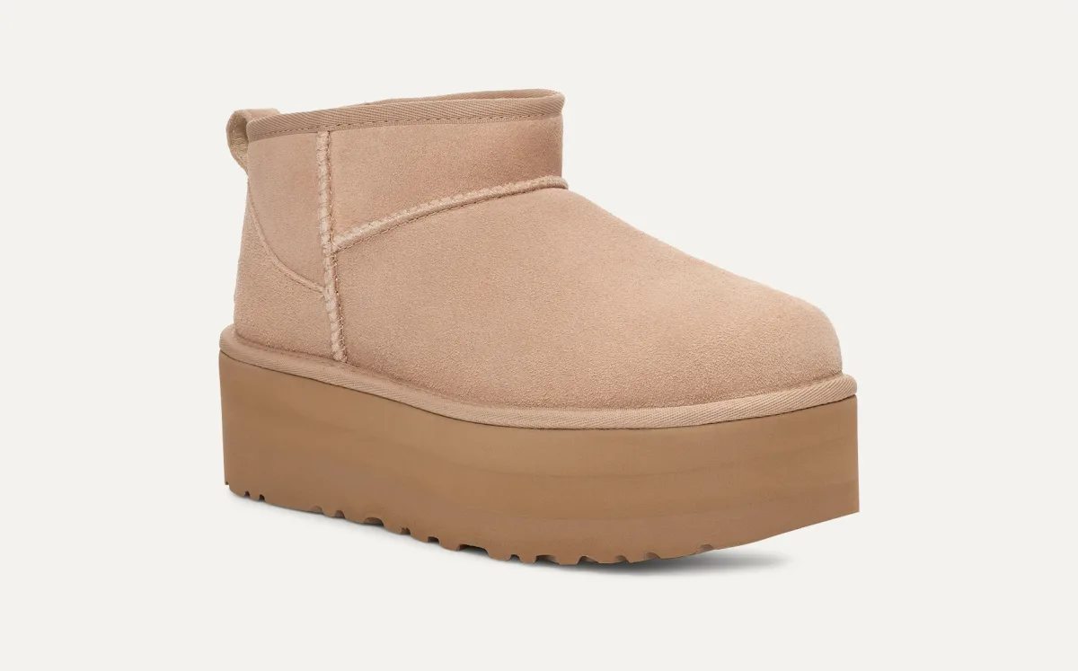 UGG UGG Laarzen Classic Ultra Mini Platform 1135092 Sand