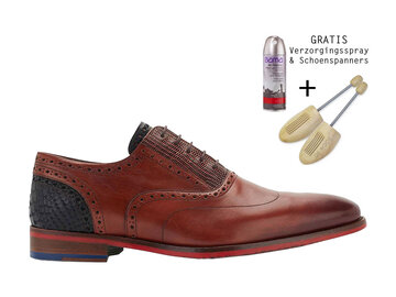 Floris van Bommel Floris van Bommel veterschoen De Stapper 03.00 Cognac