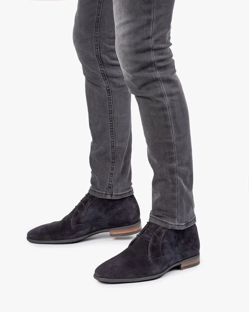 Van Bommel Van Bommel Veterschoen Sella 03.00 Donker Blauw
