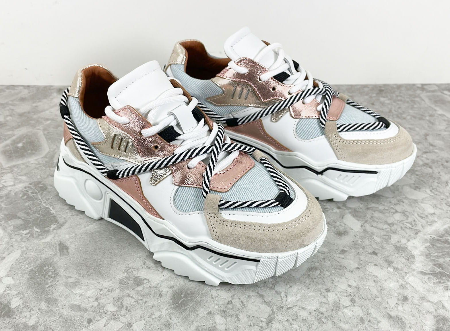 DWRS DWRS Sneakers Jupiter J5554C-69 Roze / Blauw