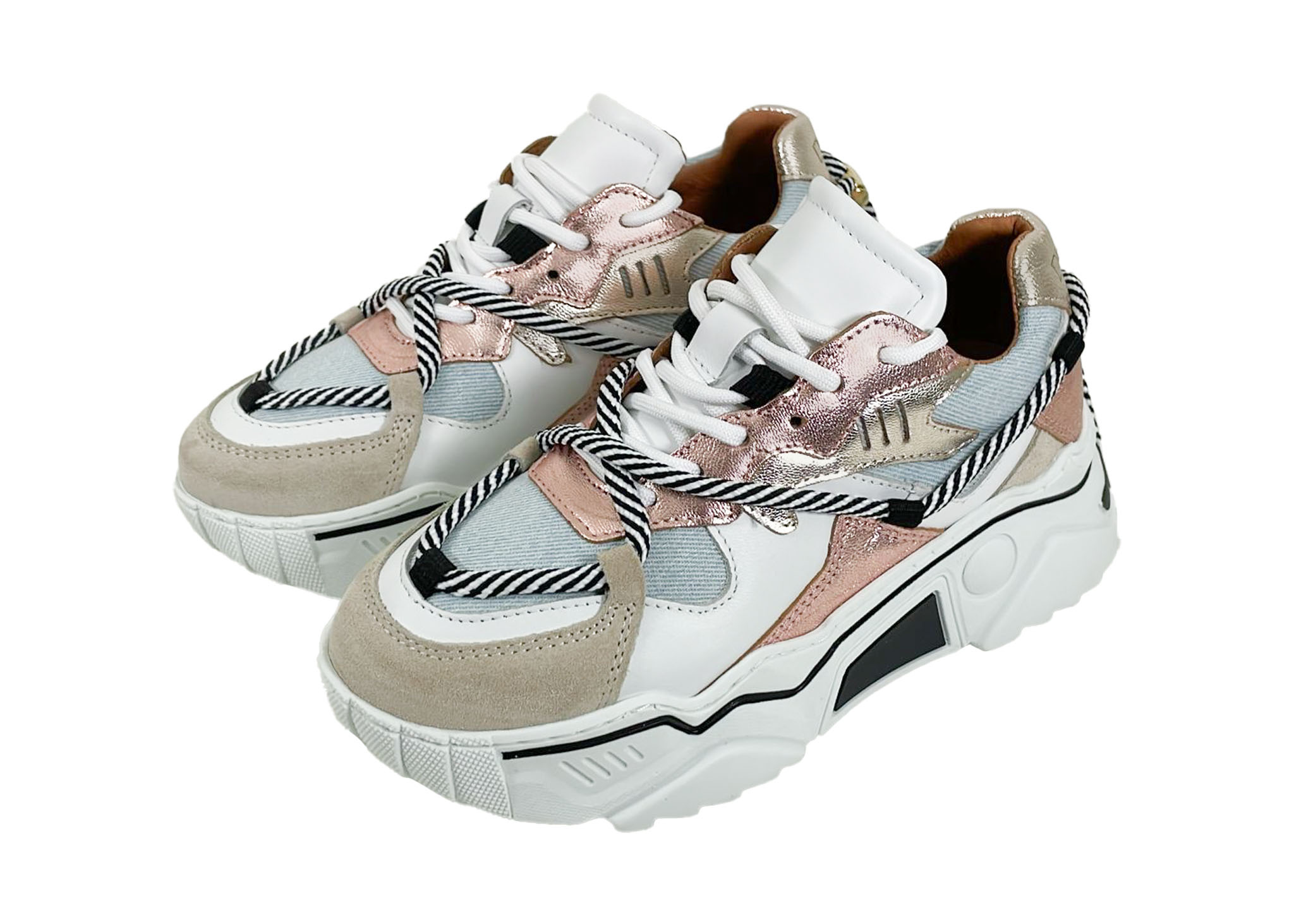 DWRS DWRS Sneakers Jupiter J5554C-69 Roze / Blauw