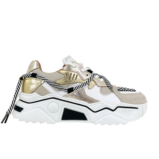 DWRS Sneakers Jupiter J5554C-73 Beige - De Roos Schoenen Breda