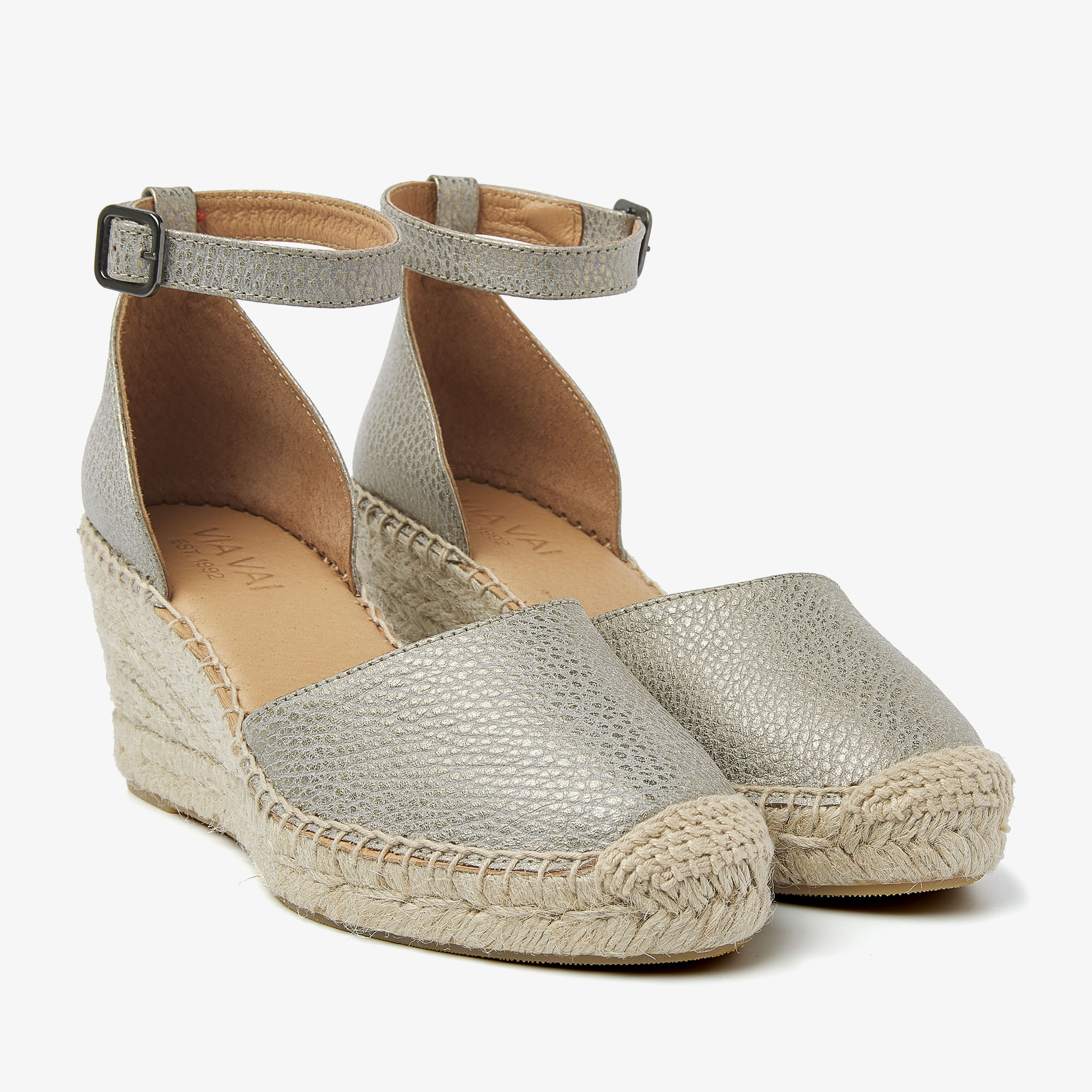 Via Vai VIA VAI  Espadrilles Flora Braid 58122-04-1218 Grijs