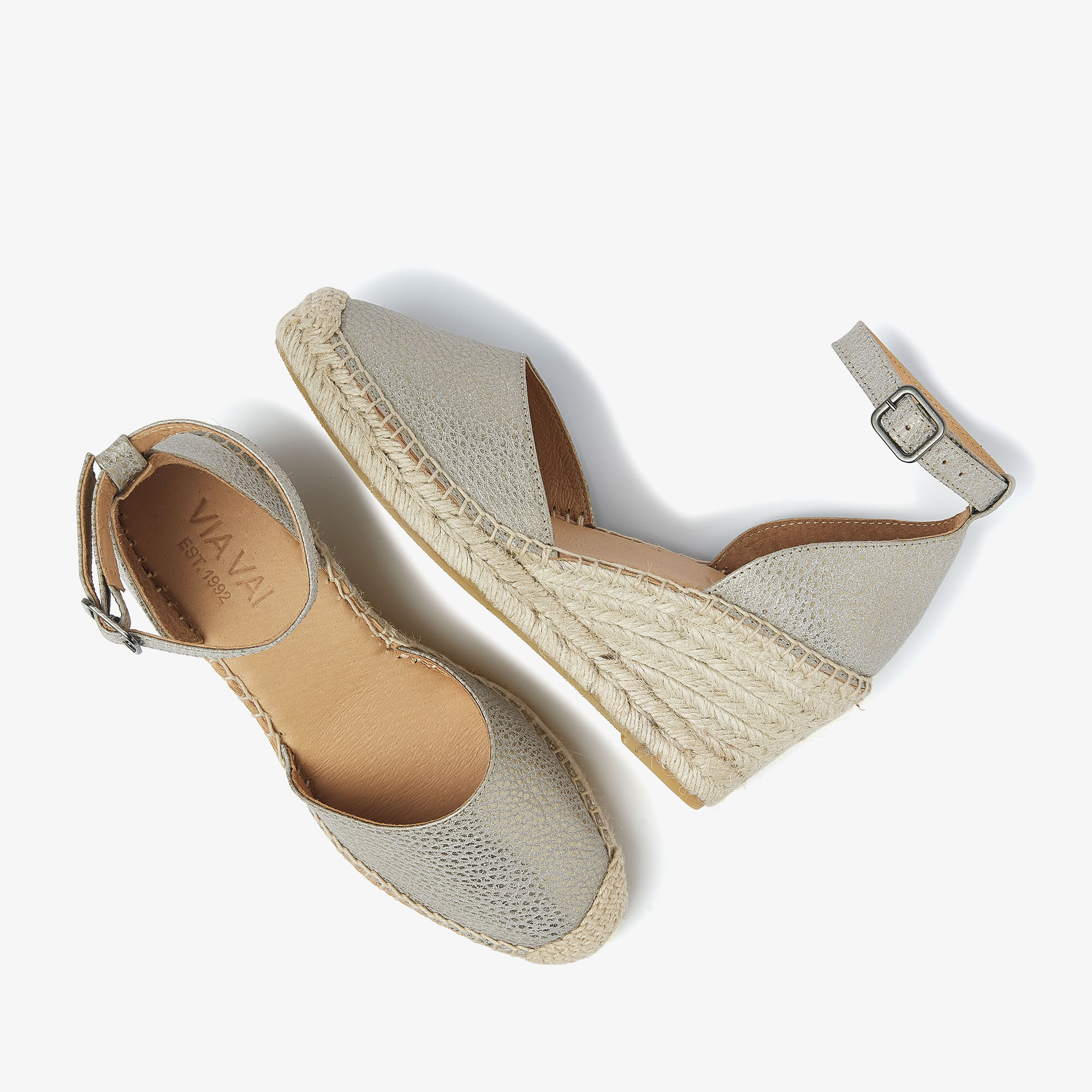 Via Vai VIA VAI  Espadrilles Flora Braid 58122-04-1218 Grijs