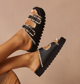 Via Vai VIA VAI Slippers Rae Taara 62181-01-900 Zwart