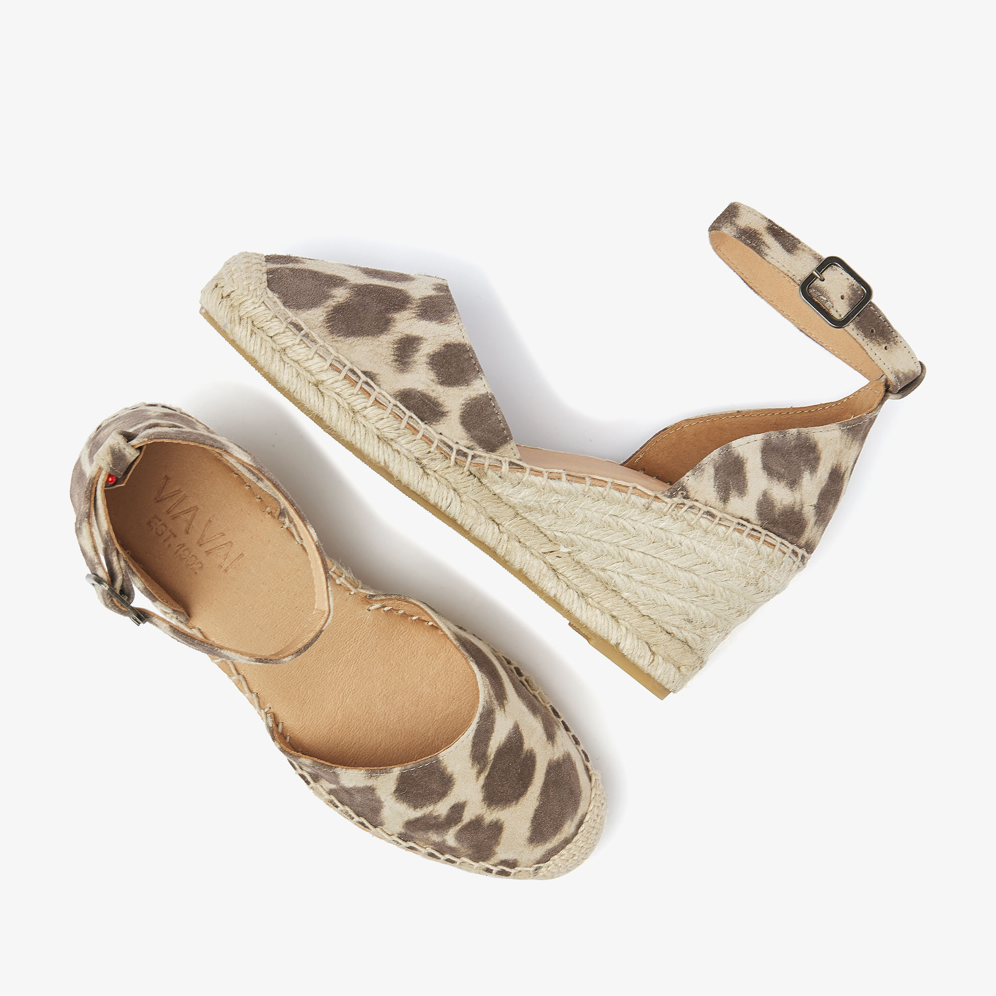Via Vai VIA VAI Espadrilles Flora Braid 58122-05-315 Luipaard