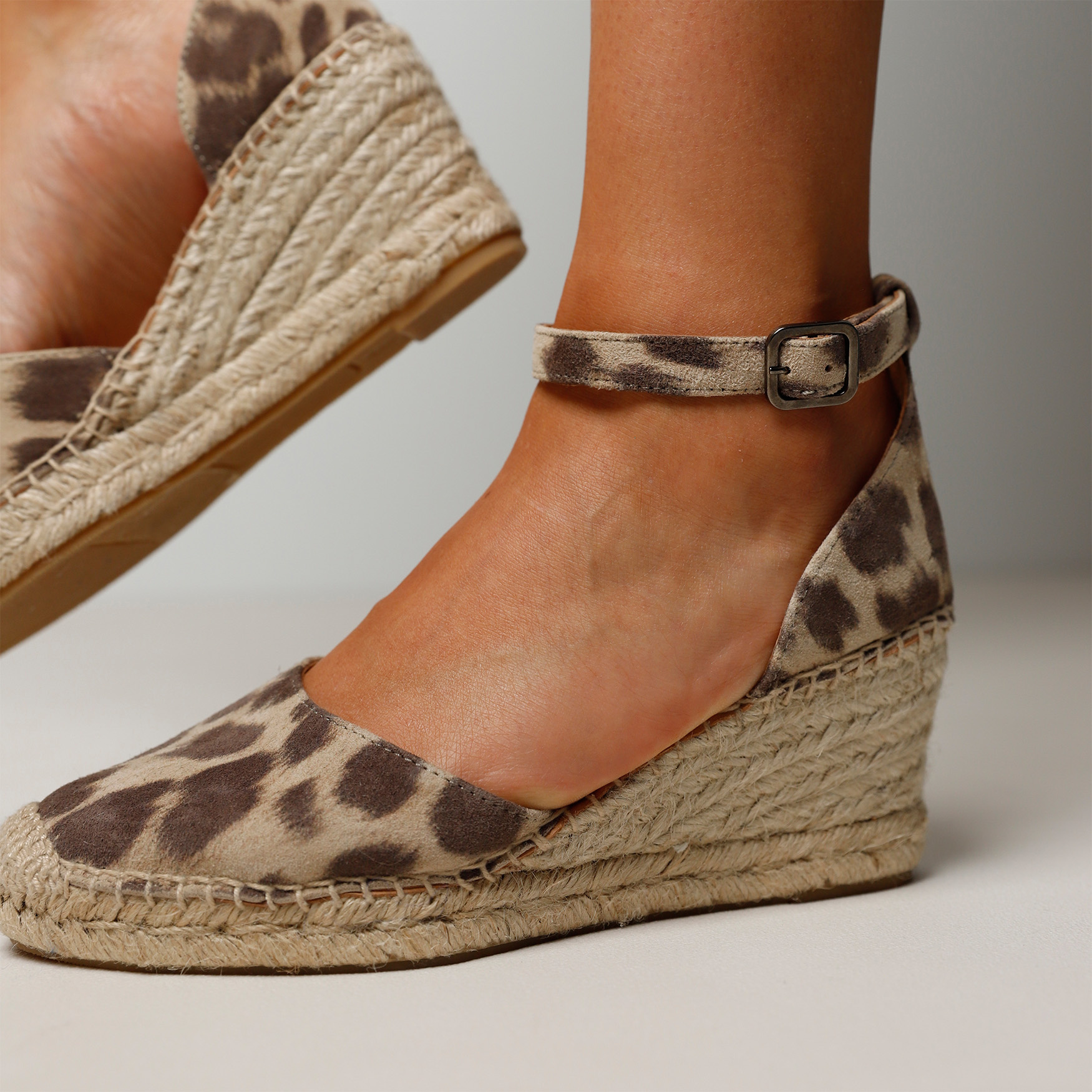 Via Vai VIA VAI Espadrilles Flora Braid 58122-05-315 Luipaard