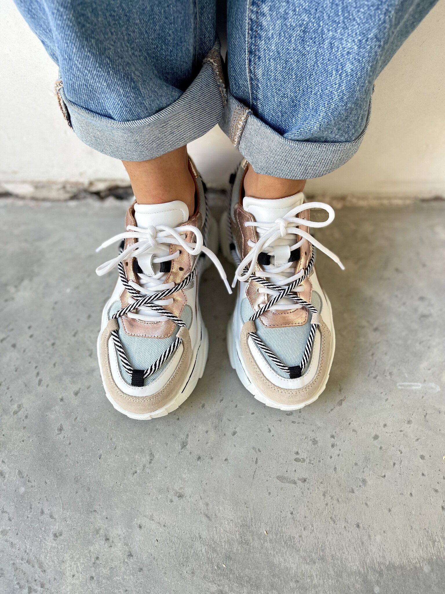 DWRS DWRS Sneakers Jupiter J5554C-69 Roze / Blauw