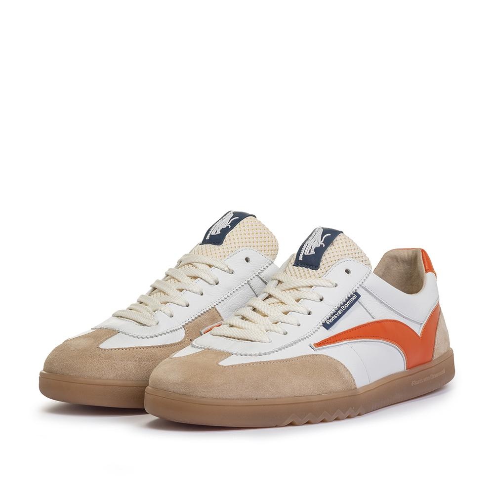 Floris van Bommel Floris van Bommel Sneaker De Zaler 01.00 Wit / Oranje