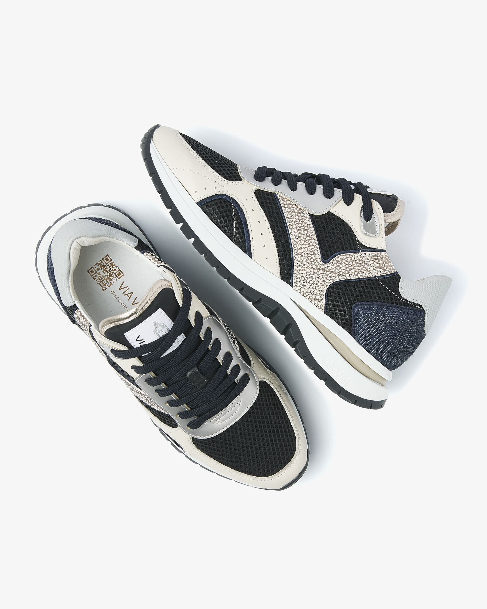 Via Vai VIA VAI Sneakers Usher Elliot  62261-01-900 Zwart