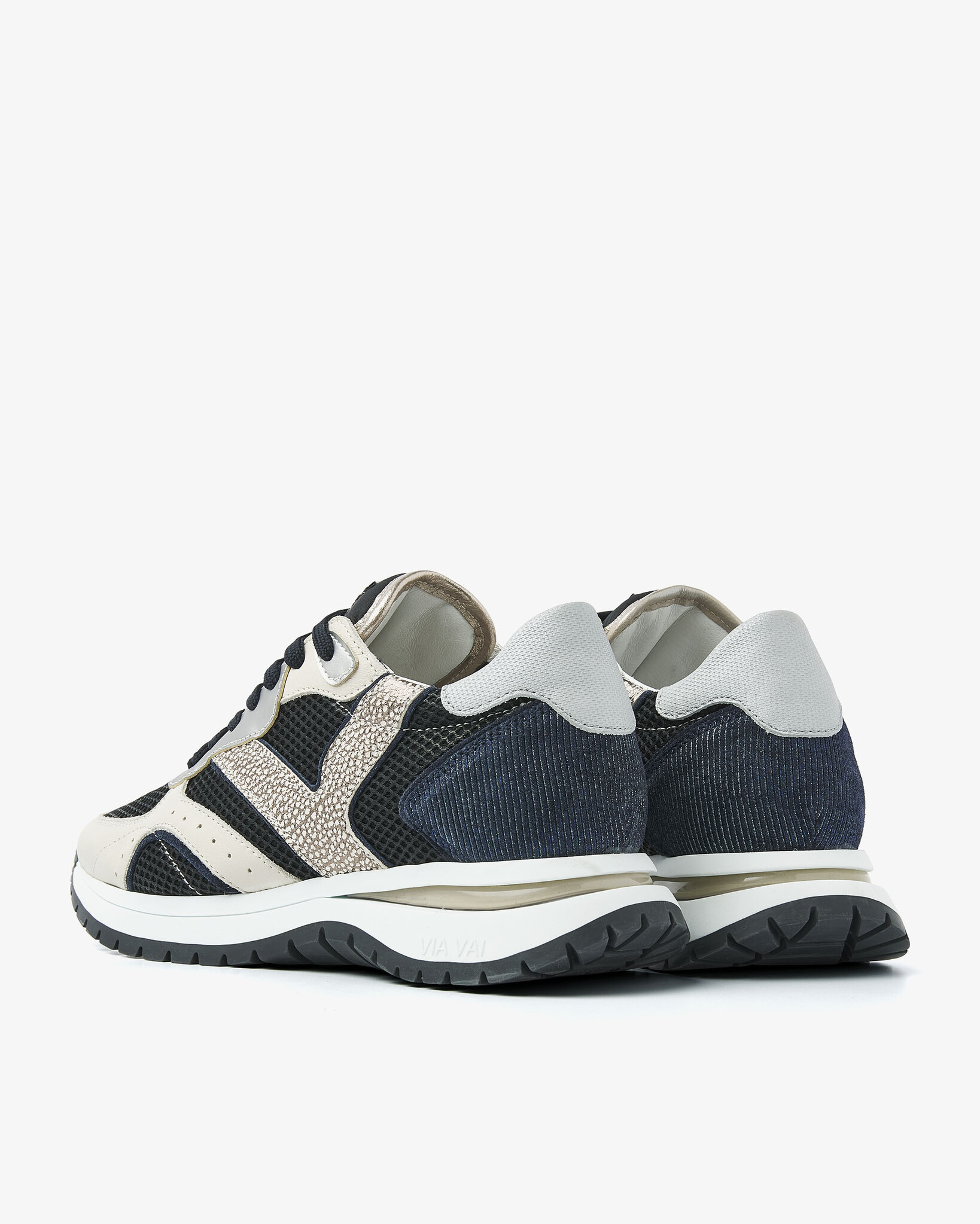 Via Vai VIA VAI Sneakers Usher Elliot  62261-01-900 Zwart