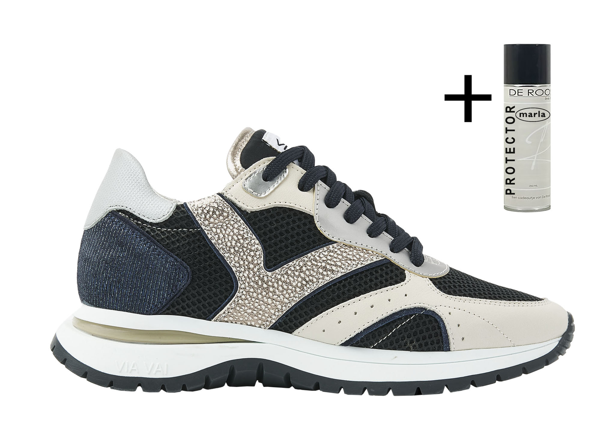 Via Vai VIA VAI Sneakers Usher Elliot  62261-01-900 Zwart