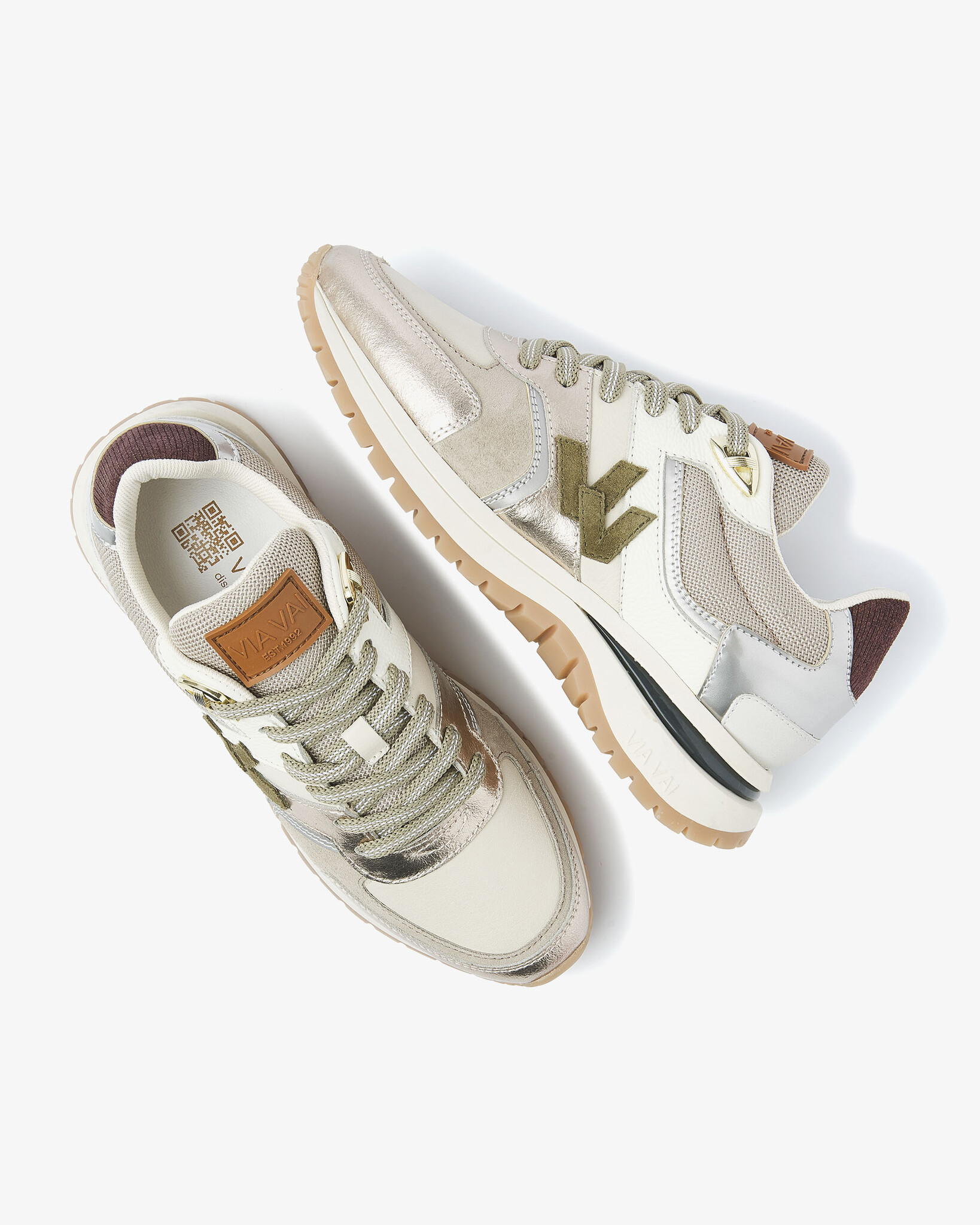 Via Vai VIA VAI Sneakers Usher Davina 62329-01-204 Beige