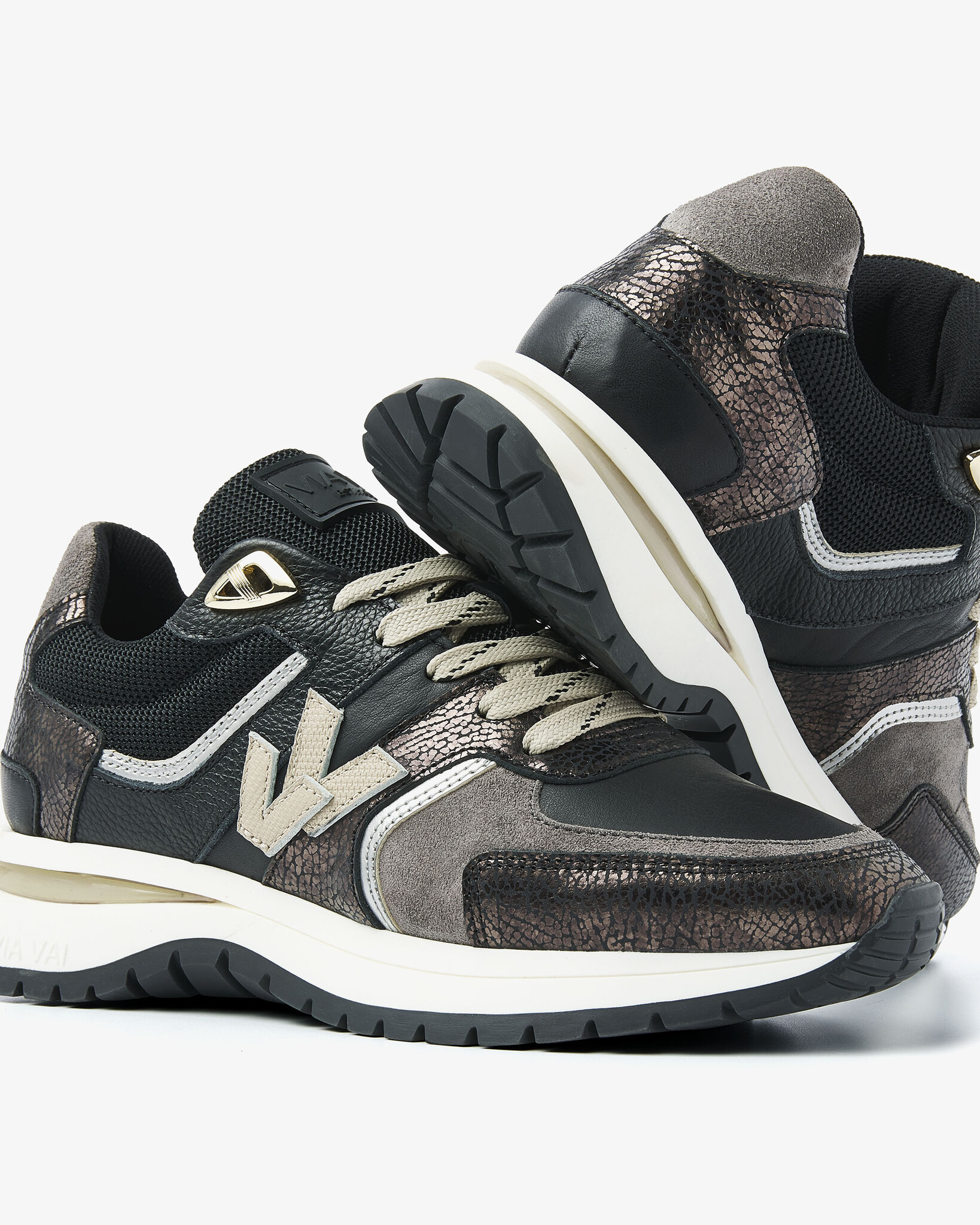 Via Vai VIA VAI Sneakers Usher Davina 62329-02-900 Zwart