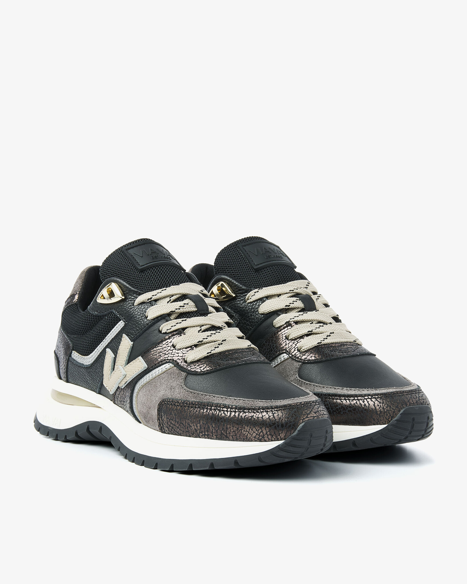 Via Vai VIA VAI Sneakers Usher Davina 62329-02-900 Zwart