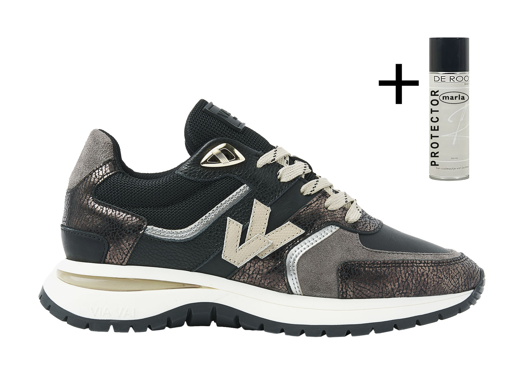 Via Vai VIA VAI Sneakers Usher Davina 62329-02-900 Zwart