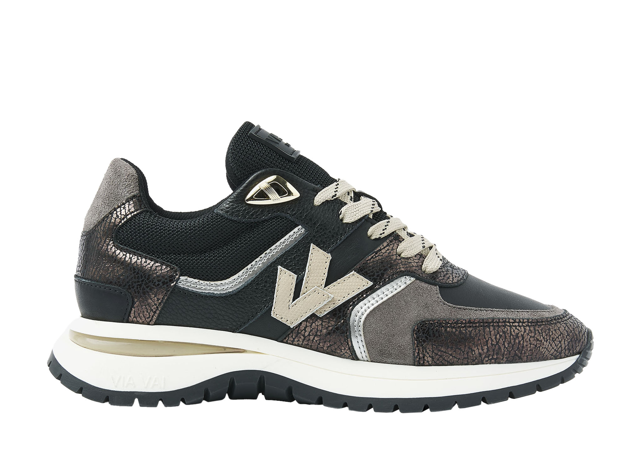 Via Vai VIA VAI Sneakers Usher Davina 62329-02-900 Zwart