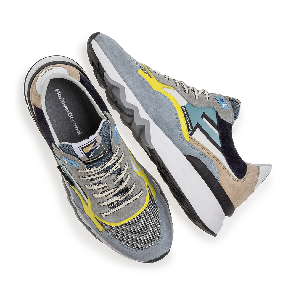 Floris van Bommel Floris van Bommel Sneaker De Zager 02.66 Licht Blauw