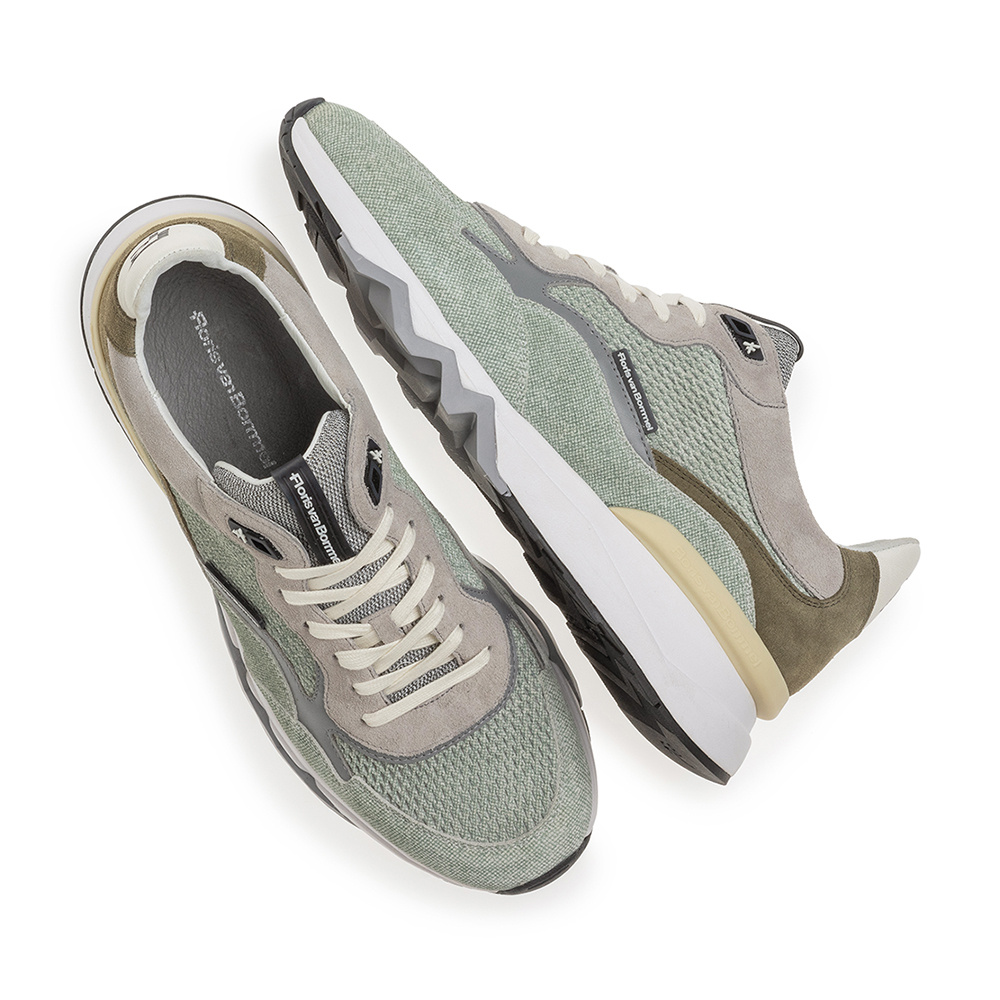 Floris van Bommel Floris van Bommel Sneaker De Zager 02.55 Licht Groen