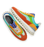 Floris van Bommel Floris van Bommel Sneaker De Grommer 07.01 Oranje Multi