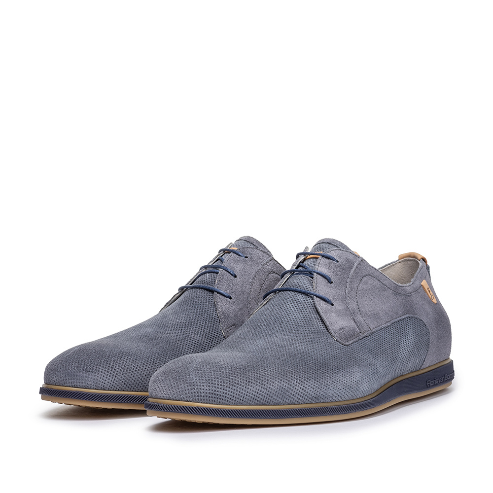 Floris van Bommel Floris Van Bommel Veterschoen Presli 02.38 Licht Blauw
