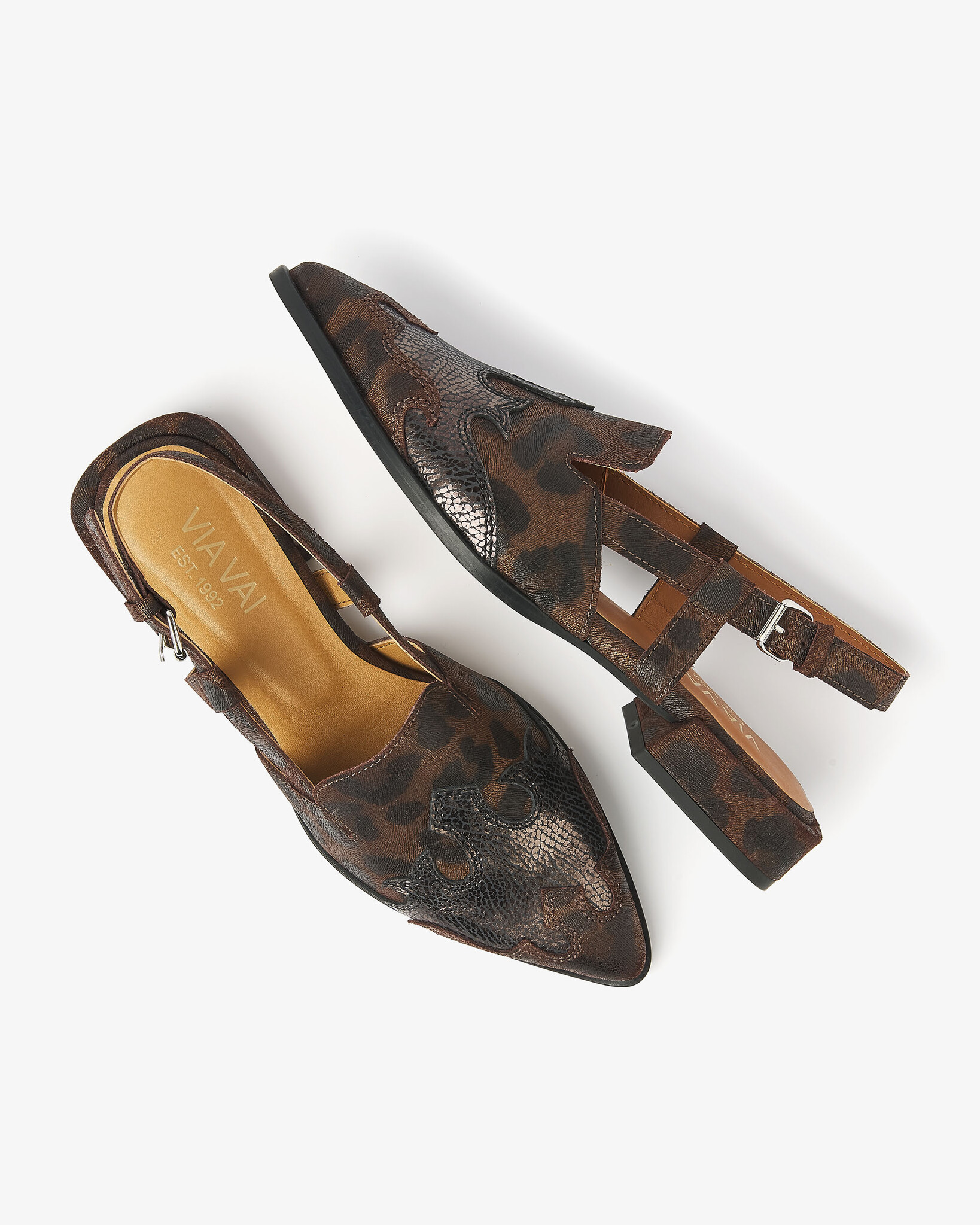 Via Vai VIA VAI Slingbacks Jazz Vaienna 62233-03-1301 Luipaard