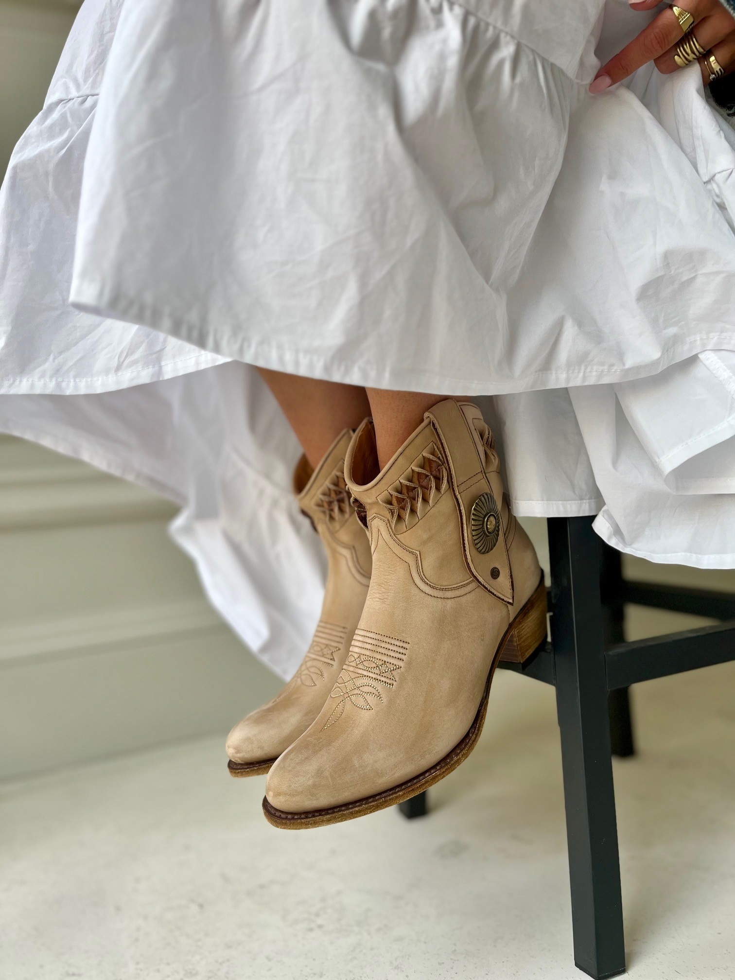 Sendra Sendra Western Boots 18820 Beige