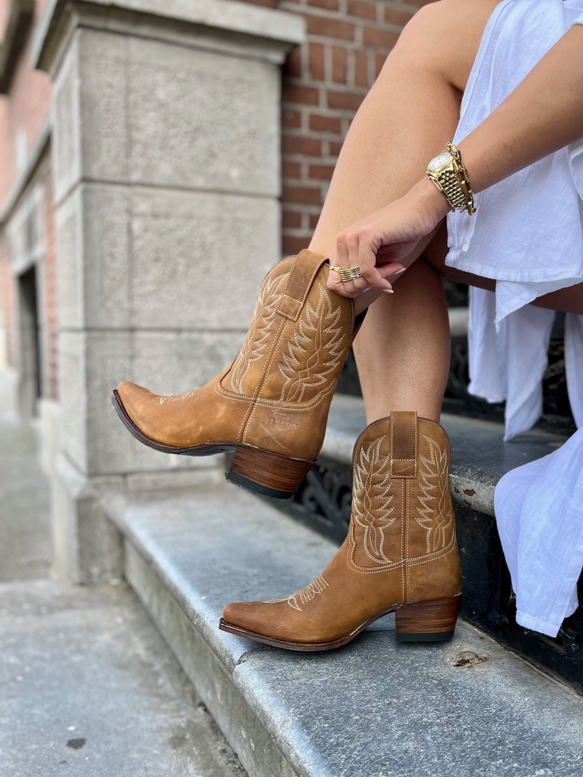 Sendra Sendra Western Boots 18651 Cognac