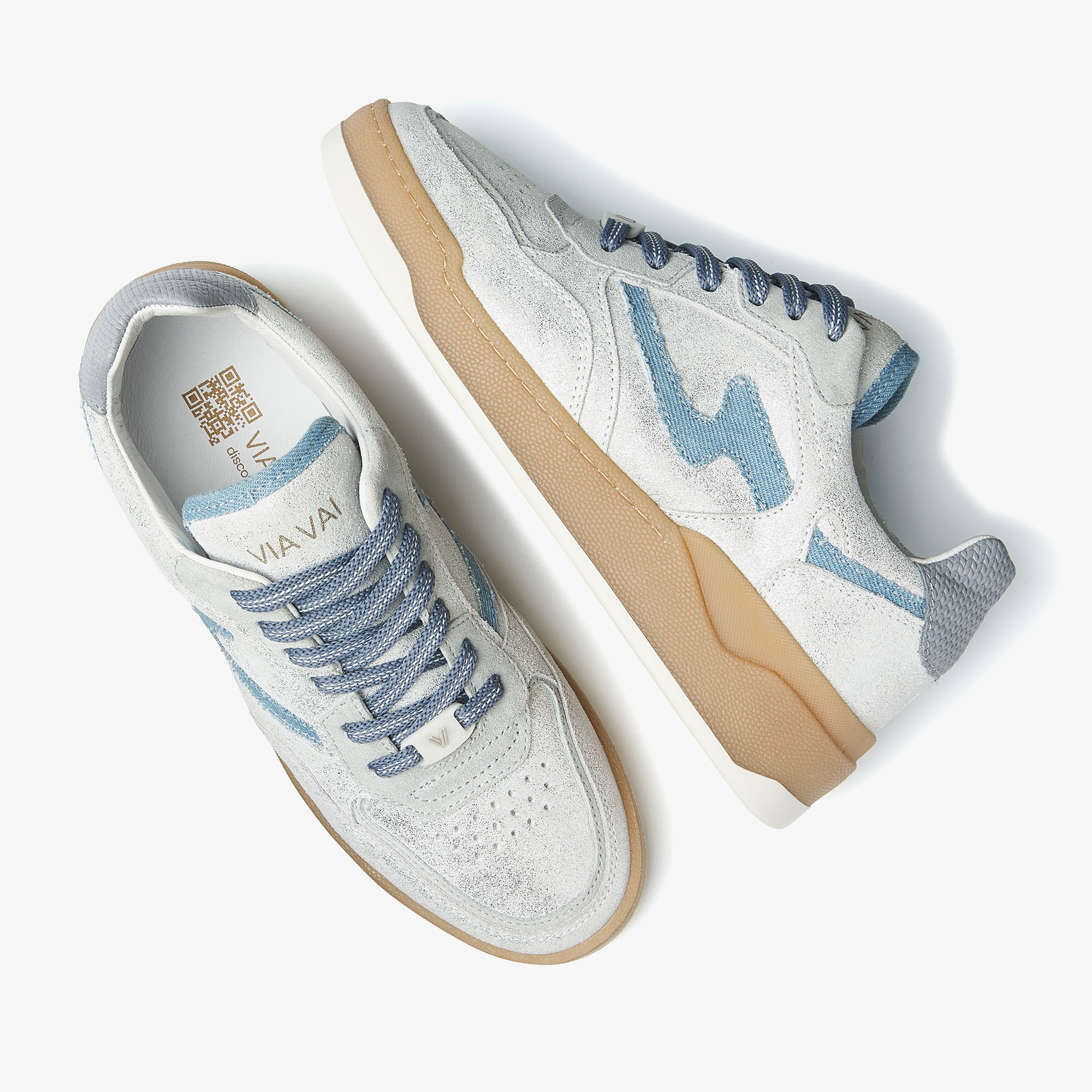 Via Vai VIA VAI Sneakers Sam Levi 62026-12-224 Zilver