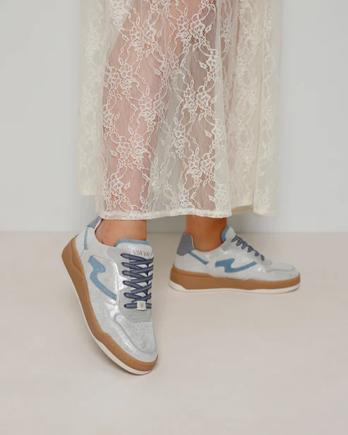 Via Vai VIA VAI Sneakers Sam Levi 62026-12-224 Zilver